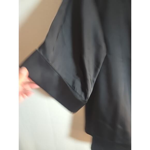 NWT H&M Peplum Blouse Size 14 Classic Black Office Staple Winter Fall Chic - Picture 2 of 7